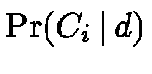 $\Pr(C_i \,\vert\,d)$