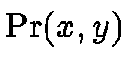 $\Pr(x,y)$