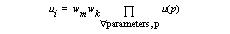 Formula for adjusted utility