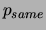 $p_{same}$