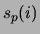 $s_{p}(i)$