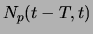 $N_{p}(t-T, t)$