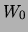 $W_{0}$