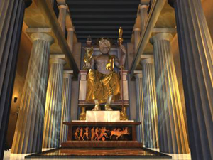 Reconstruction from the interior of the Temple of Zeus