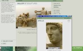 Screen gab from the Temple of Zeus statues as displayed in the Museum of Olympia