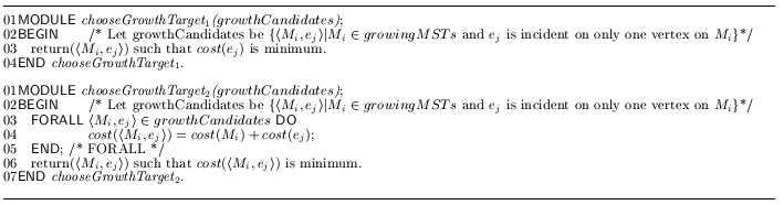 \begin{figure*}\hrule\vspace{5pt}\renewedcommand {baselinestretch}{1.0}\begin{...... {\em chooseGrowthTarget}$_2$.\end{tabbing}\end{footnotesize}\hrule\end{figure*}