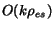 $O(k \rho_{es})$