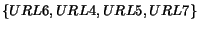 $\{URL6, URL4, URL5, URL7\}$