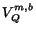 $V^{m,b}_Q$