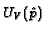$U_V(\hat{p})$