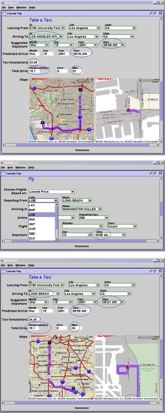 Change in Selected Airport Propagates to Drive Subtemplate