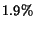 $1.9\%$