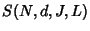 $ S(N,d,J,L)$