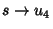 $ s \rightarrow u_4$