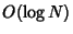 $ O(\log N)$