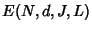 $ E(N,d,J,L)$