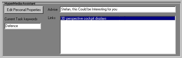 The navigation assistant suggests a relevant project