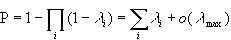 Equation showing the probability of the change of a vector for a document