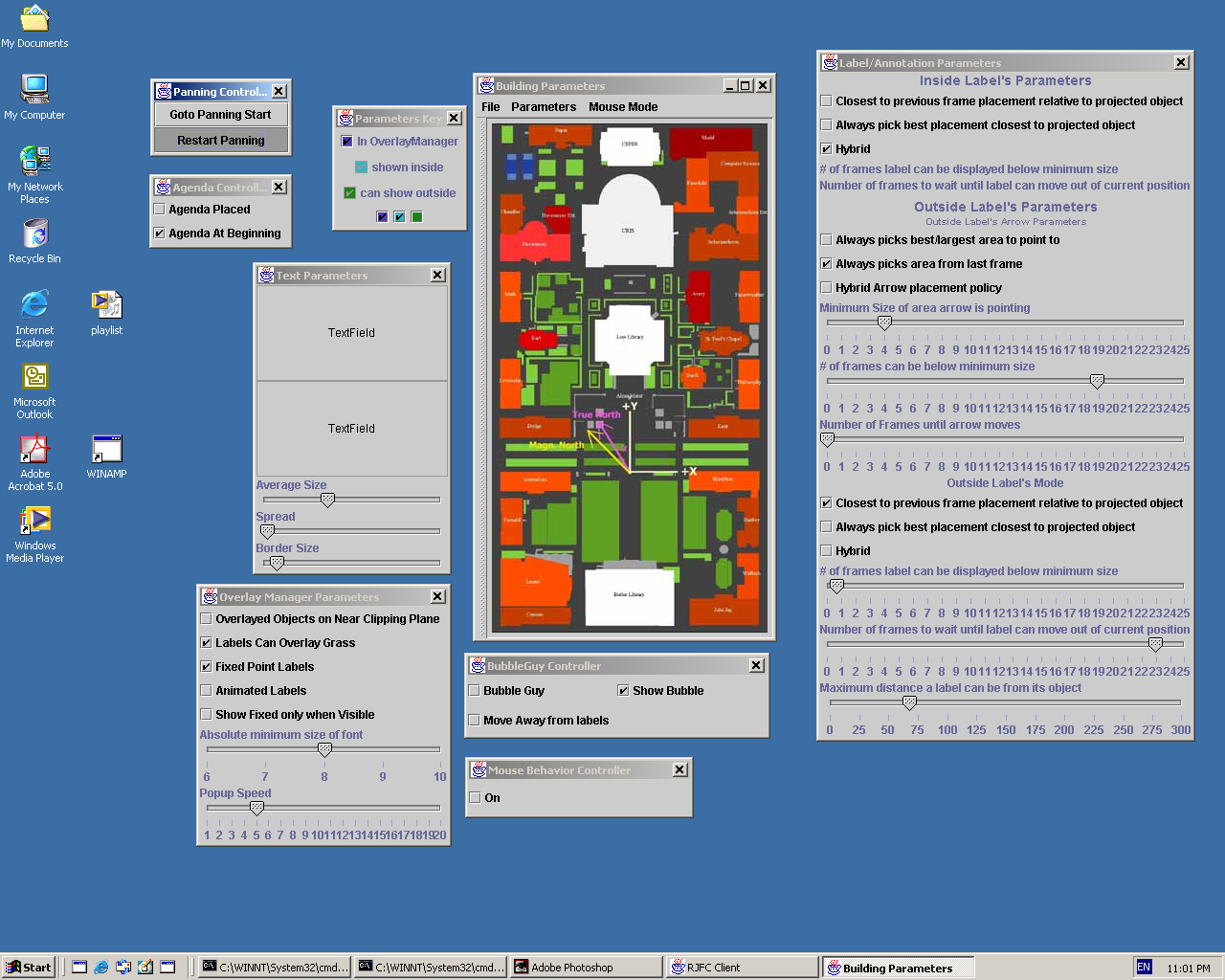 Screenshot of a complex UI implemented in RJFC