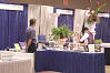 An exhibit booth at the Poster 
Reception.