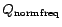 $ Q_{\operatorname {normfreq}}$