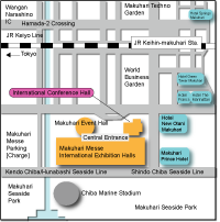 Makuhari Messe Area Map