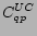 $ C_{qp}^{UC}$