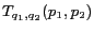 $\displaystyle T_{q_1,q_2}(p_1,p_2)$