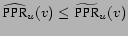 $ \widehat{\mbox{PPR}}_u(v) \le \widetilde{\mbox{PPR}}_u(v)$