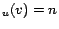 $ _u (v) = n$