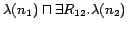 $\lambda(n_1)\sqcap\exists R_{12}.\lambda(n_2)$