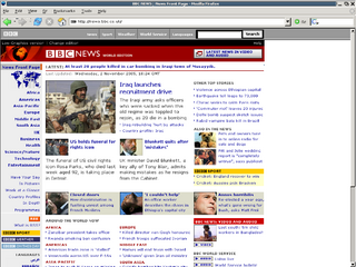 Figure 8: Browser Screenshot: pTHINC Resized 1024x768