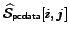 $\widehat{{\cal S}}_{{\sf pcdata}}[i,j]$