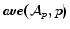 $\mathit{ave}(\mathcal{A}_{p},p)$