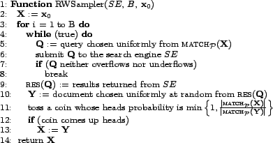 \begin{figure} \begin{center} \small \begin{tabular}{l}  1: \textbf{Functio... ...  14:  return $\mathbf{X}$ \ \end{tabular} \end{center} \end{figure}