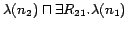 $\lambda(n_2)\sqcap\exists R_{21}.\lambda(n_1)$