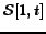 ${\cal S}[1,t]$