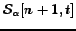 ${\cal S}_\alpha [n+1,t]$