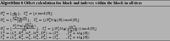 \begin{algorithm} % latex2html id marker 357 [!!bp] \begin{center} \caption{ Off... ...1_x+4\lg\vert\B\vert)$ \end{tabbing}}} \end{center}\vspace{-3mm} \end{algorithm}