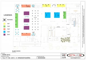 Floor plan of the exhibition area