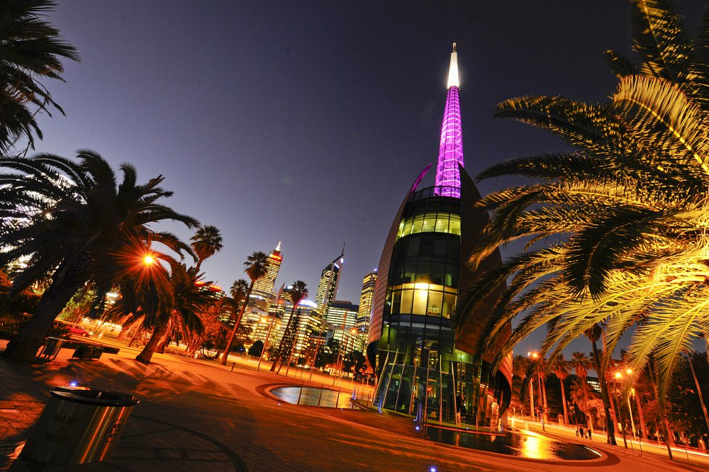 The majestic Bell Tower at night