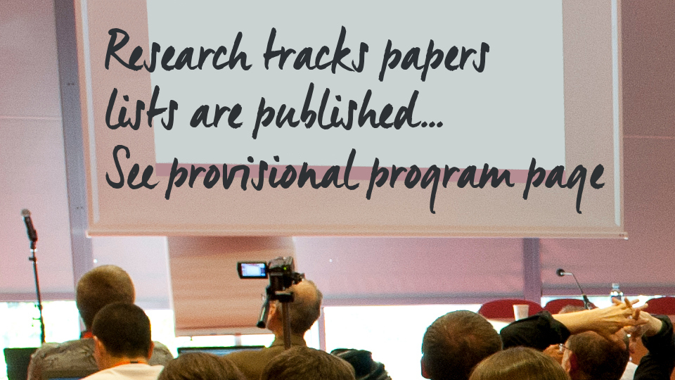 Research Tracks Papers announce