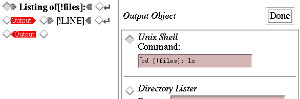 Lister: Create an Output Area