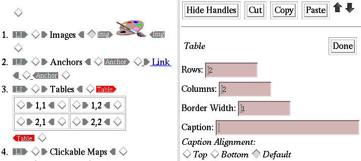 Document with WebWriter Handles