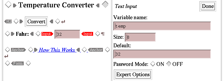 Naming a Text Input