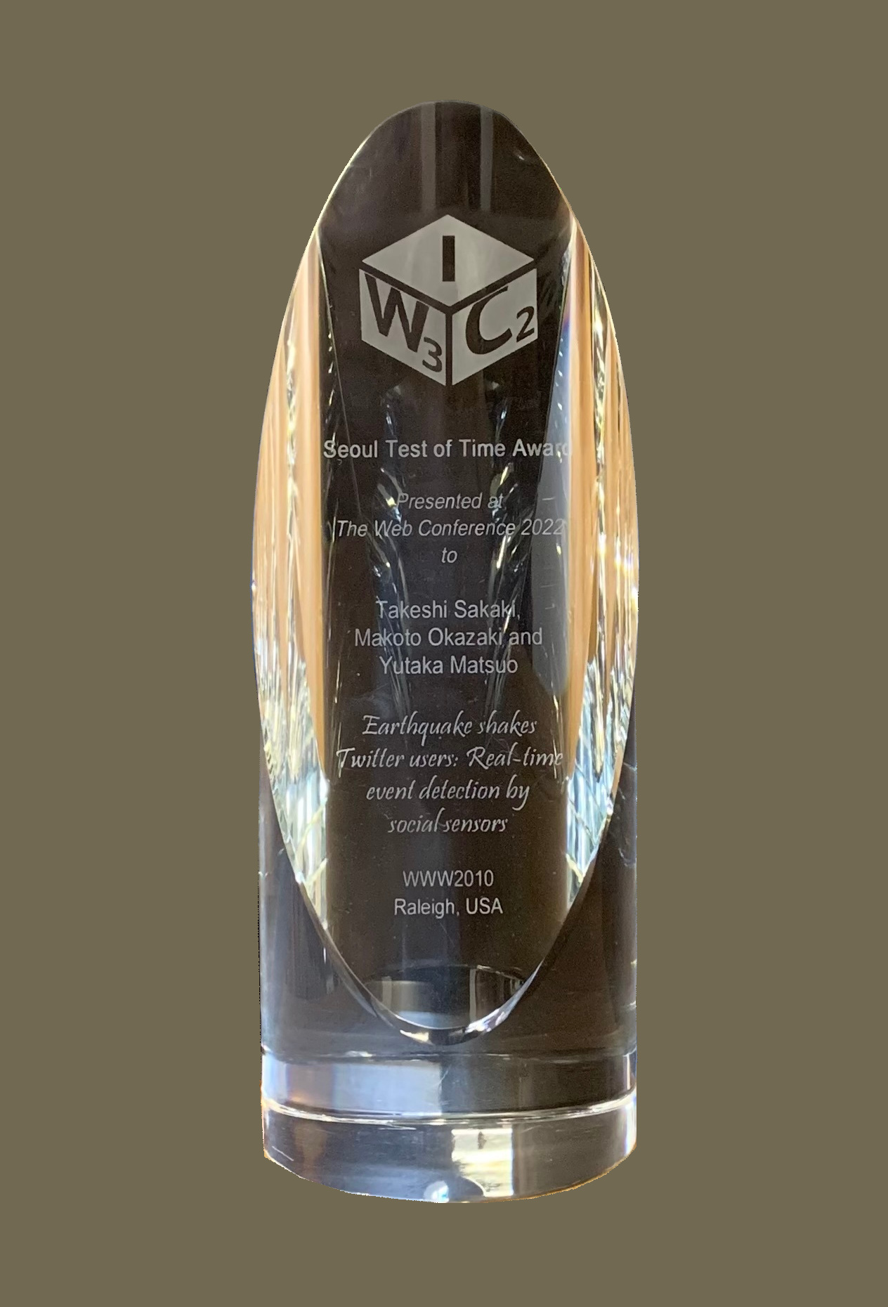 the Seoul Test of Time Award the Seoul Test of Time Award